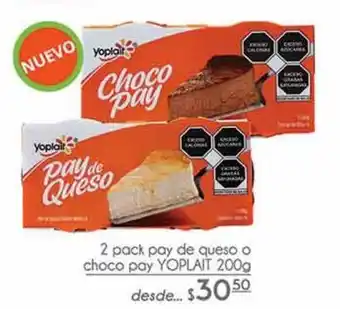 Pay de queso o choco pay yoplait 200g desde...