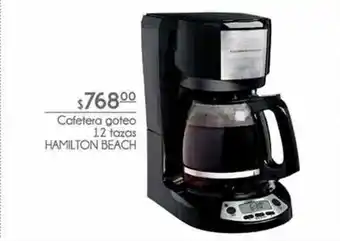 Cafetera goteo 12 tazas hamilton beach