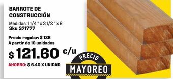 Barrote de construcción