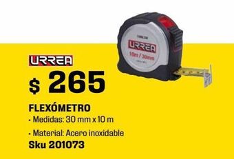 Sodimac Homecenter Flexómetro de acero inoxidable 10m x 30 mm oferta