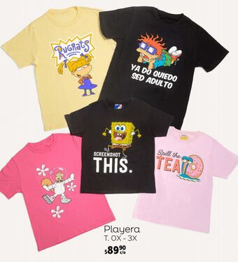 Playera t. 0x - 3x