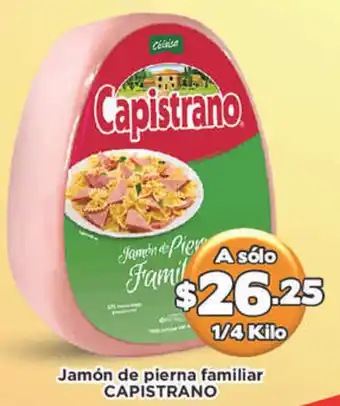 Super Aki Jamón de Pierna Familiar Capistrano ¼kg oferta