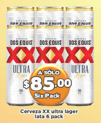 Super Aki Cerveza XX Ultra Lager Lata 6 pack oferta