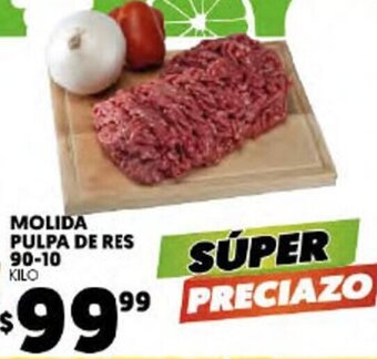 Merco Molida Pulpa de Res 90-10 oferta