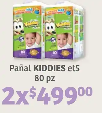 Soriana Híper Pañal Kiddies et5 2 x 80 pzas oferta