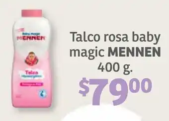 Talco Rosa Baby Magic Mennen 400g