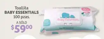 Soriana Híper Toallita Baby Essentials 100 pzas. oferta