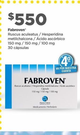 Bodega Aurrerá Fabroven 30 cápsulas oferta
