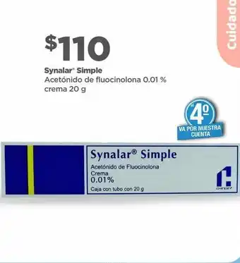 Bodega Aurrerá Synalar simple crema 20g oferta
