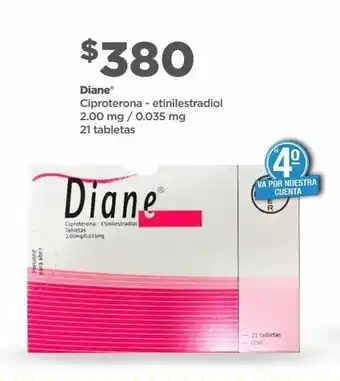 Bodega Aurrerá Diane 20 tabletas oferta