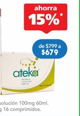 Farmacia San Pablo Ateka com 1200mg caj c/16 oferta