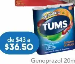 Farmacia San Pablo Tums paq 750mg tab c/24 oferta
