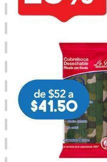 Farmacia San Pablo Le roy cubreboca camuflaje c/5pzs oferta