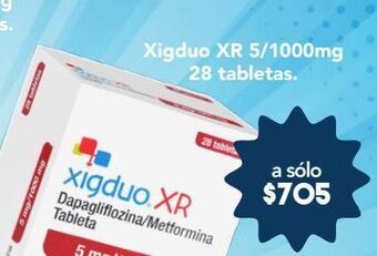 Farmacia San Pablo Xigduo xr tab 5/1000mg caj c/28 oferta