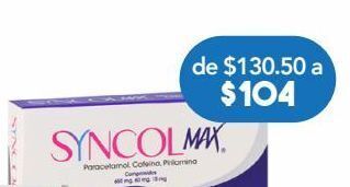 Farmacia San Pablo Syncol max com 650/60/15mg caj c/12 oferta