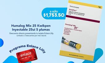 Farmacia San Pablo Humalog mix 25 kwikpen iny 25ui caj c/5 oferta