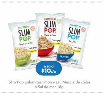 Farmacia San Pablo Slim pop palomitas limon y sal c/18gr oferta