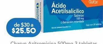 Farmacia San Pablo Acido acetilsal tab 100mg c/30 genvita oferta