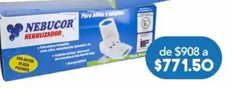 Farmacia San Pablo Nebucor nebulizador p100 caj c/1pz oferta