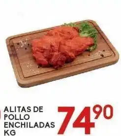 Alsuper Alitas de pollo enchiladas oferta