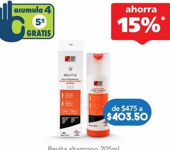 Farmacia San Pablo Revita shampoo btl c/205ml. oferta