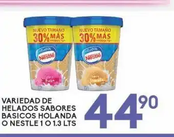 Alsuper Helado sabores basicos holanda o nestle oferta