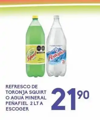 Alsuper Refresco de toronja squirt o agua mineral peñafiel oferta