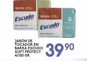 Alsuper Jabon de tocador en barra escudo soft protect oferta