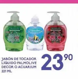 Alsuper Jabón de tocador liquido palmolive decor o acuarium 221 ml oferta