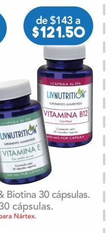 Farmacia San Pablo Livnutrition vitamina b12 fra c/30 oferta