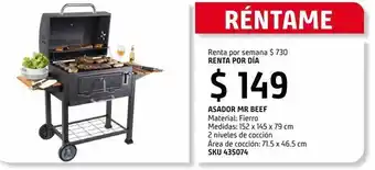 Sodimac Homecenter Réntame asador mr beef oferta