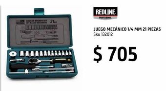 Juego mecanico 21 piezas 1/4 mm redline