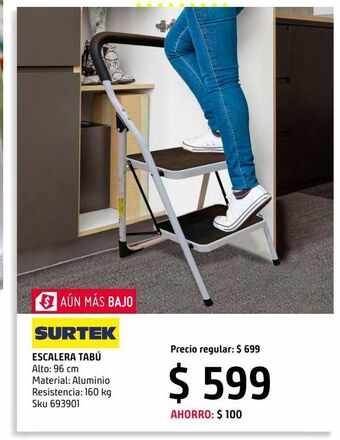 Sodimac Homecenter Escalera tabu 2 escalones oferta