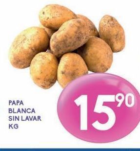 Alsuper Papa blanca sin lavar kg oferta