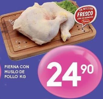 Pierna con muslo de pollo kg