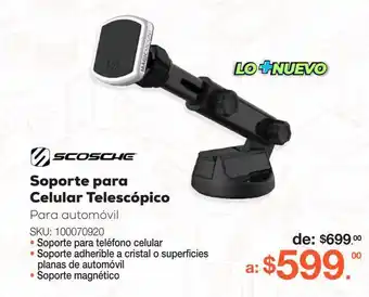 RadioShack Soporte para celular telescópico para automóvil scosche oferta