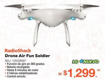 RadioShack Drone air fun soldier radioshack oferta