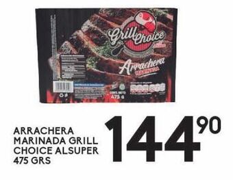 Arrachera marinada grill choice alsuper 475g