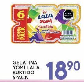 Alsuper Gelatina yomi lala 6 pack oferta