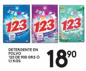Alsuper Detergente en polvo 123 900g oferta