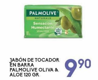 Jabón de tocador en barra palmolive oliva & aloe 120g