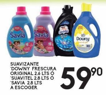 Alsuper Suavizante downy, suavitel 2.8lt oferta