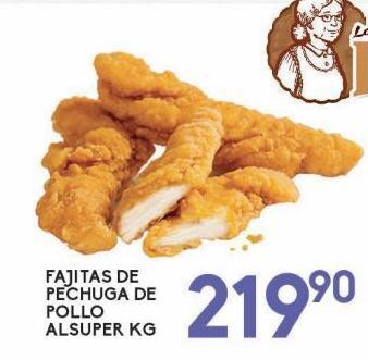 Fajitas de pechuga de pollo alsuper kg