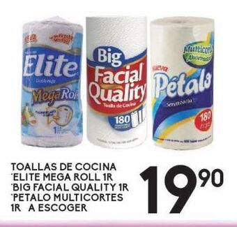Alsuper Toallas de cocina elite, big facial, pétalo oferta