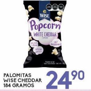 Alsuper Palomitas wise cheddar 184g oferta
