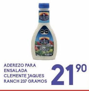 Alsuper Aderezos para ensalada clemente jacques ranch 237g oferta