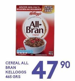 Alsuper Cereal all bran kellogg's 465g oferta
