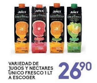 Alsuper Variedad de jugos y nectares unico fresco 1l oferta