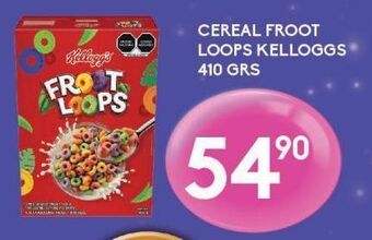 Alsuper Cereal froot loops kellogg's 410g oferta