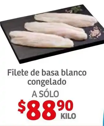Filete de basa blanco congelado